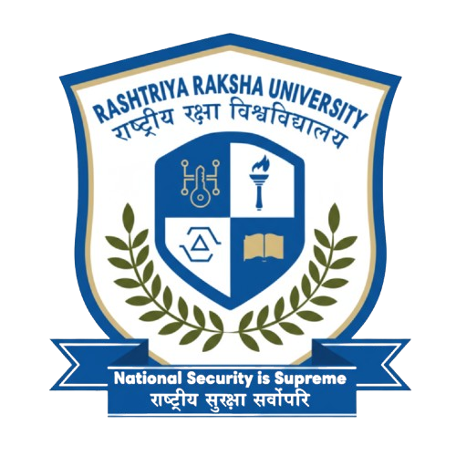 Rashtriya Raksha University logo